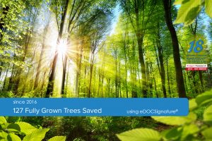 127 grown trees saved using eDOCSignature