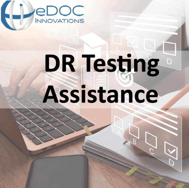 Dr Testing Logo DR Testing Assistance – eDOC Innovations