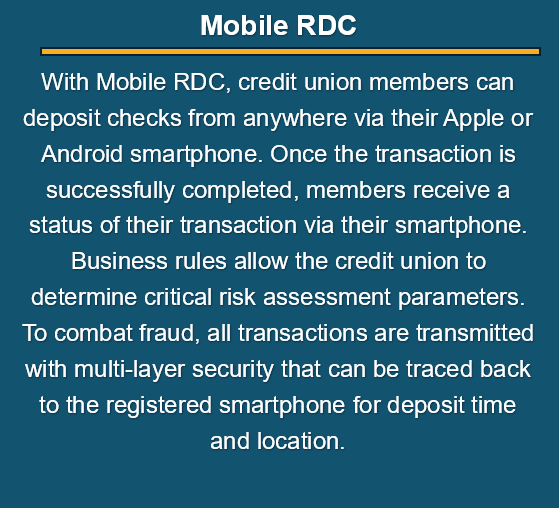 Mobile RDC backside flip card